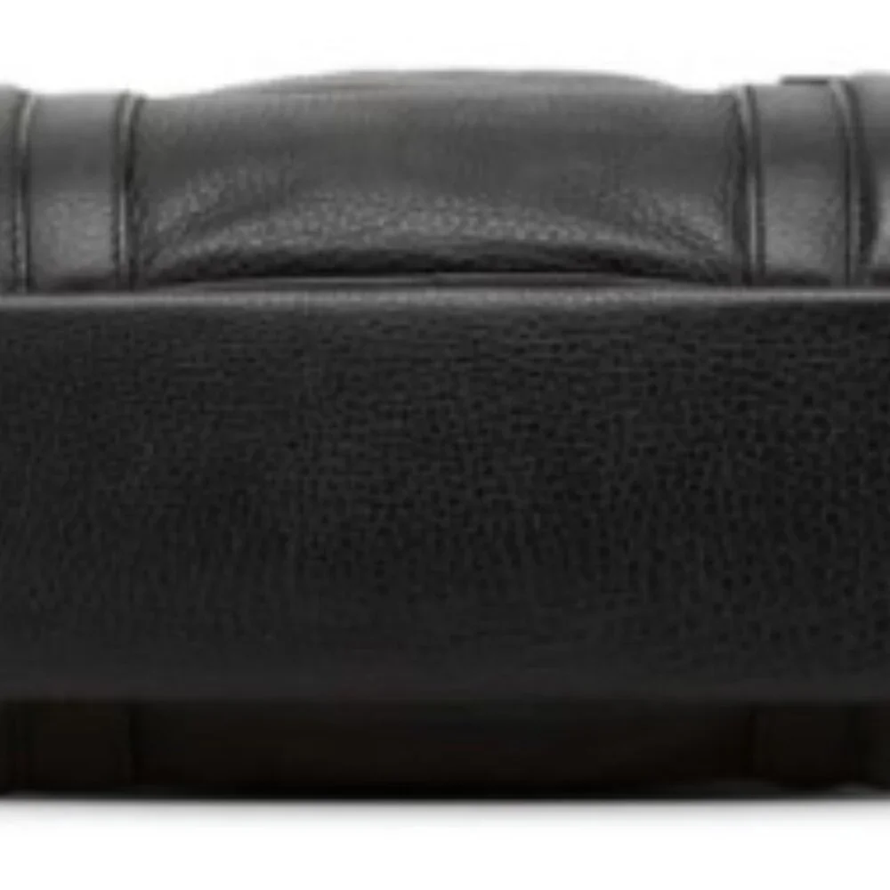 Gucci Black Leather Laptop Case Messenger Men's Bag lock and keys